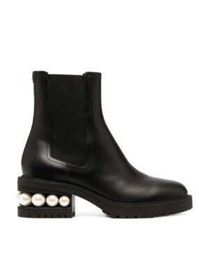 Nicholas Kirkwood Casati Chelsea Boots with Pearl Heel